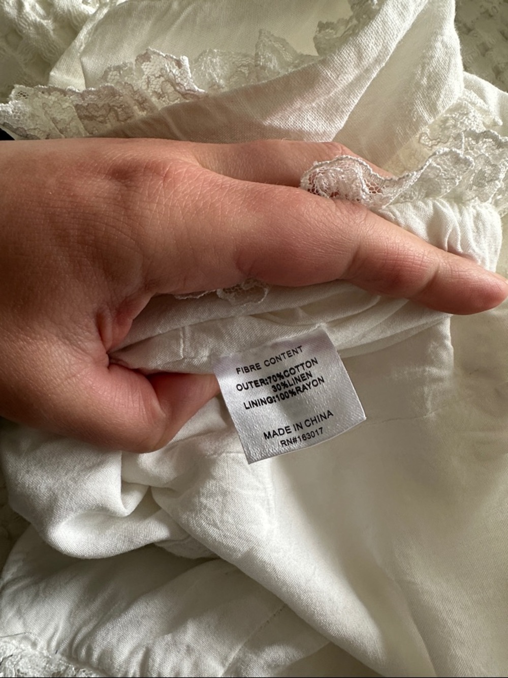Princess Polly Cream Lace Trim Sleeveless Crop Top - Picture 5 of 5